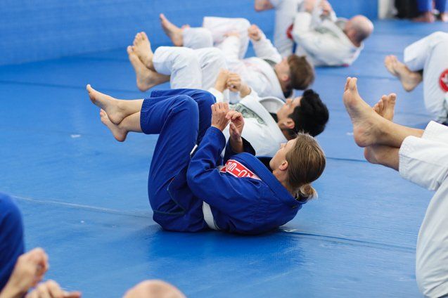 warming up at bjj classes