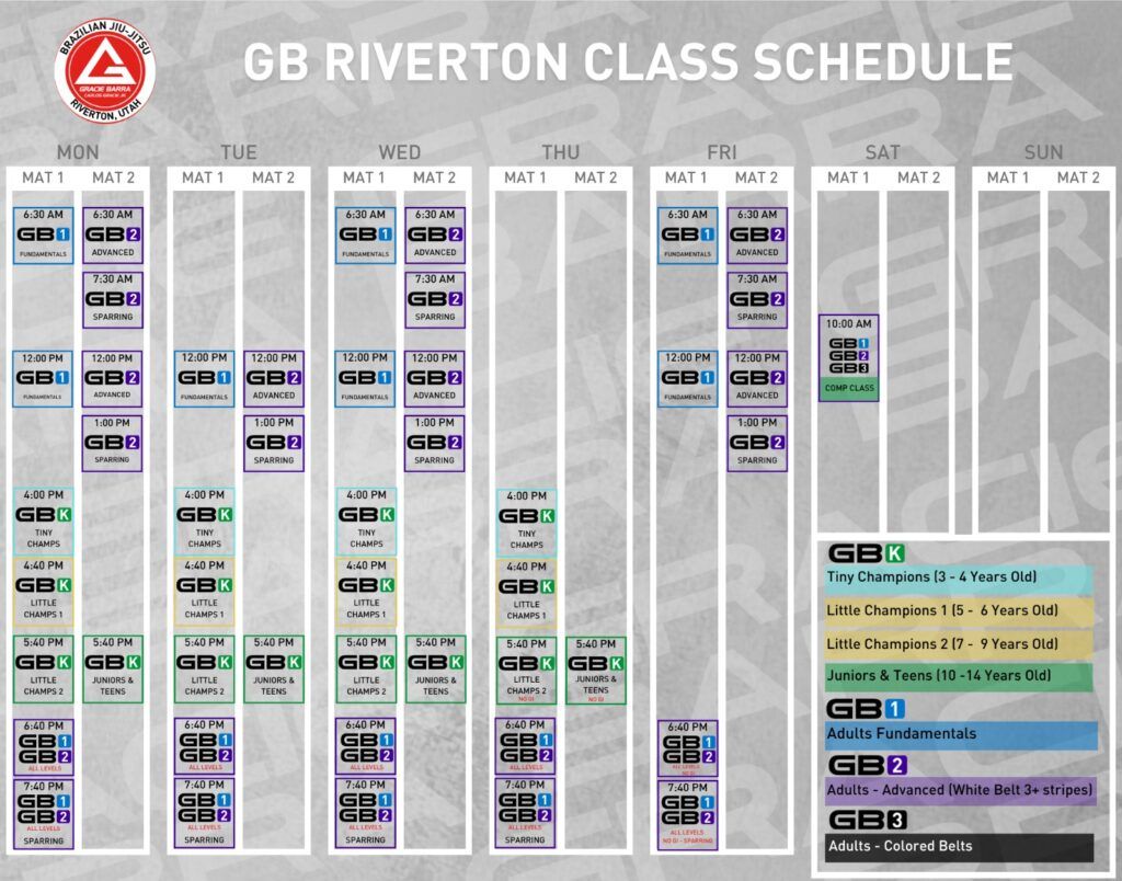 schedule jiu jitsu classes riverton