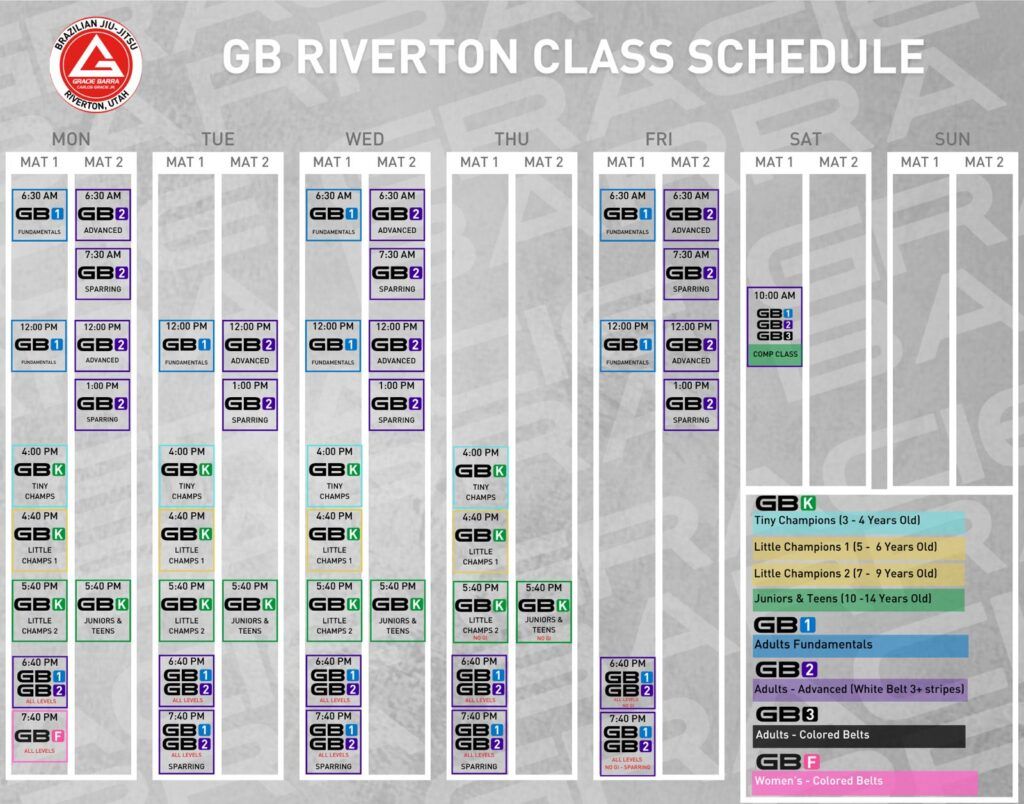 jiu jitsu classes schedule