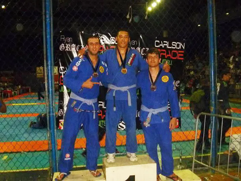 Prof. Gabriel Weinem competing in a Brazilian Jiu-Jitsu tournament