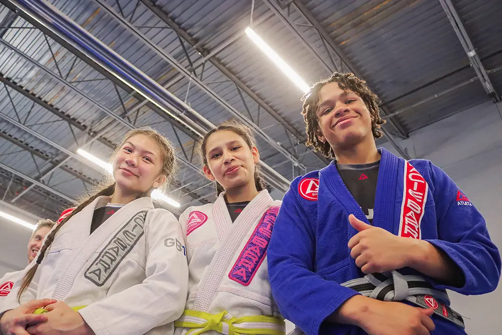 Teens Brazilian Jiu-Jitsu class at Gracie Barra Riverton