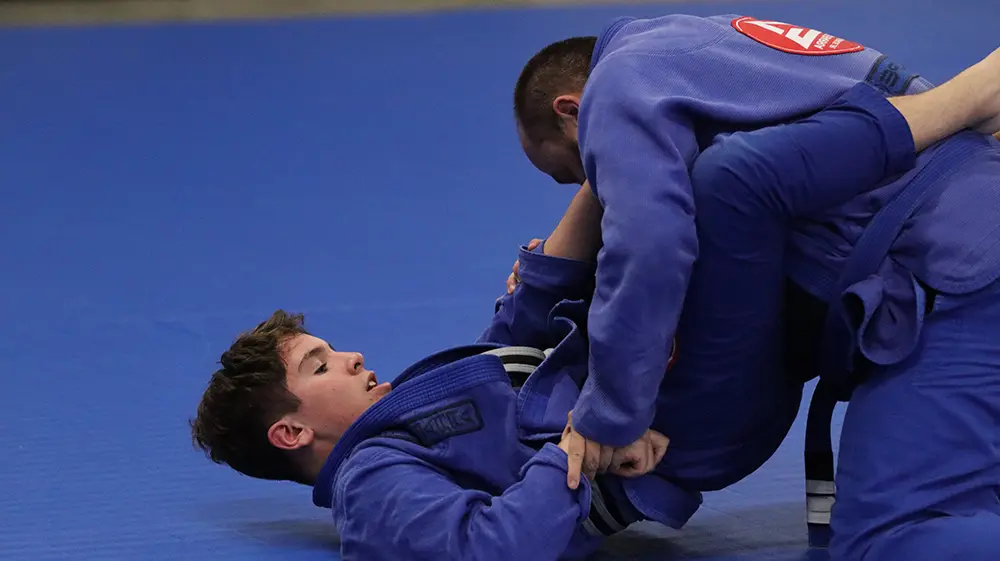 A full class training together on the mats at Gracie Barra Riverton