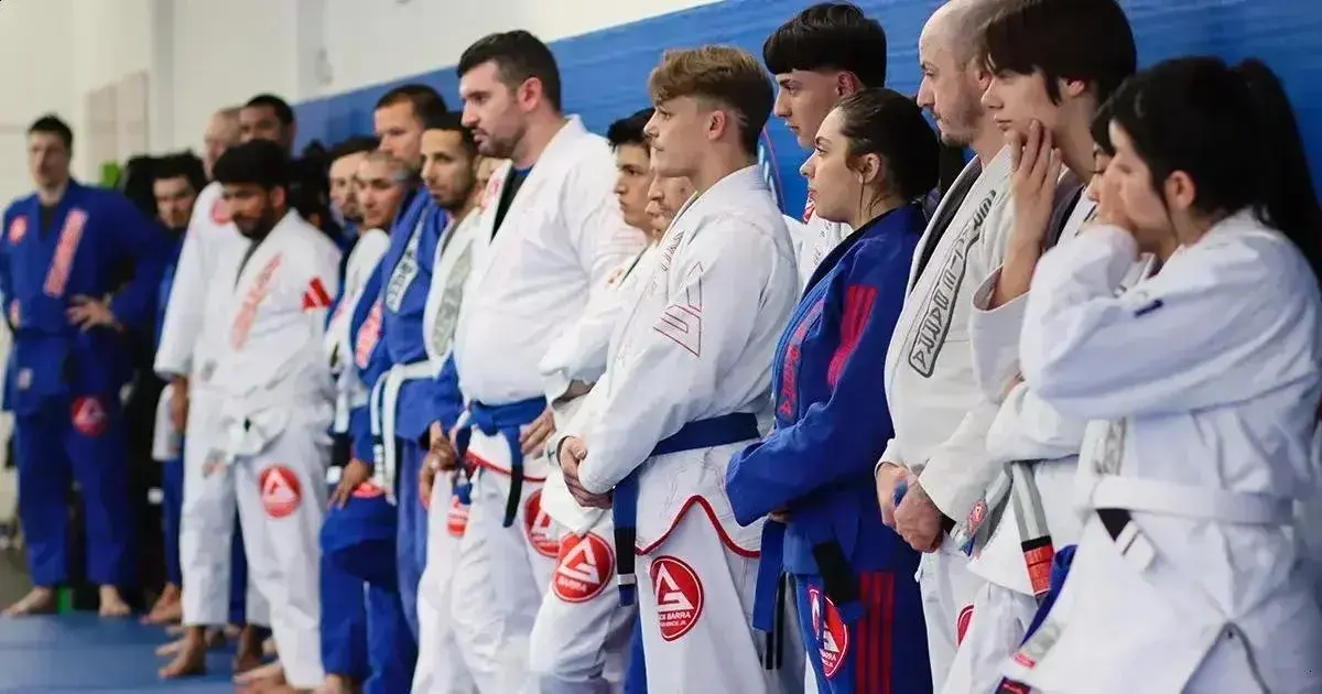 Adults Brazilian Jiu-Jitsu class at Gracie Barra Riverton