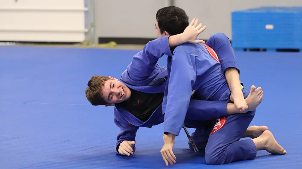 Juniors and Teens Jiu-Jitsu class at Gracie Barra Riverton