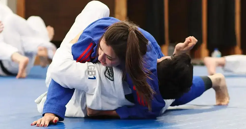 Women's Jiu-Jitsu class in session at Gracie Barra Riverton