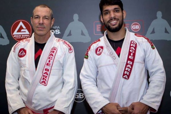 Professor Seidler Rodrigo besides Master Carlos Gracie Jr.